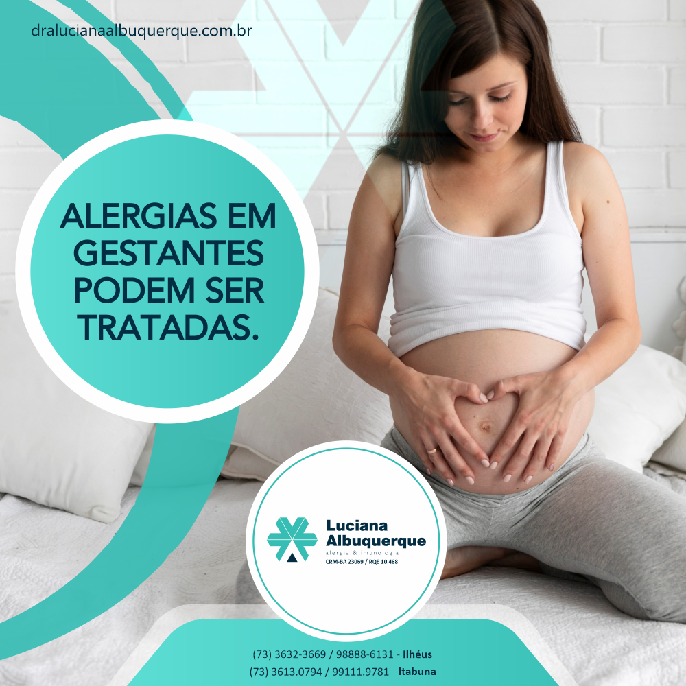 Alergias em Gestantes podem ser Tratadas.