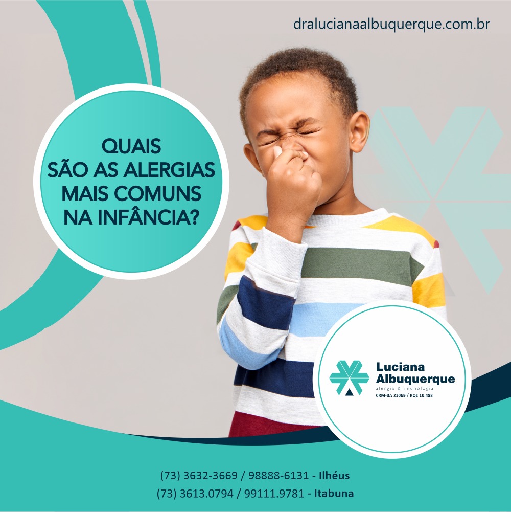Quais são as Alergias mais comuns na infância?