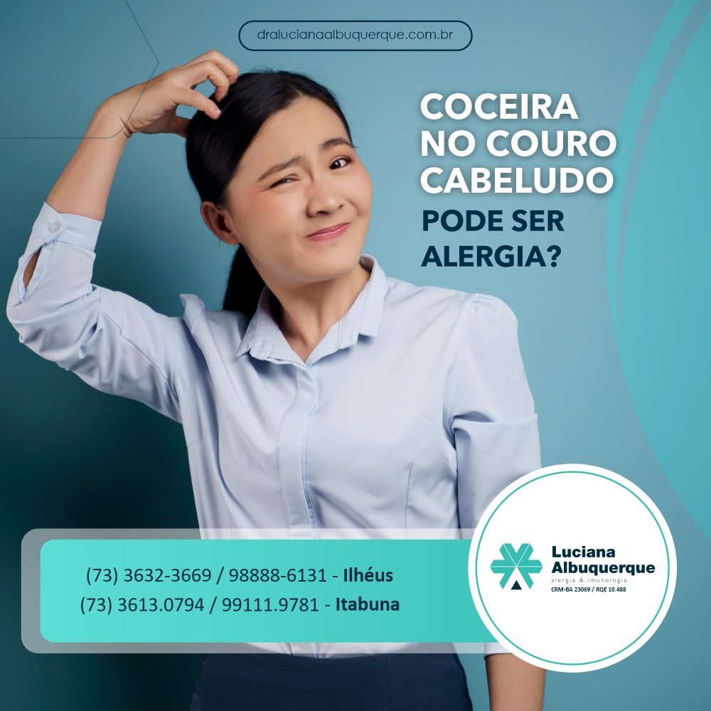 Coceira no couro cabeludo: pode ser alergia?