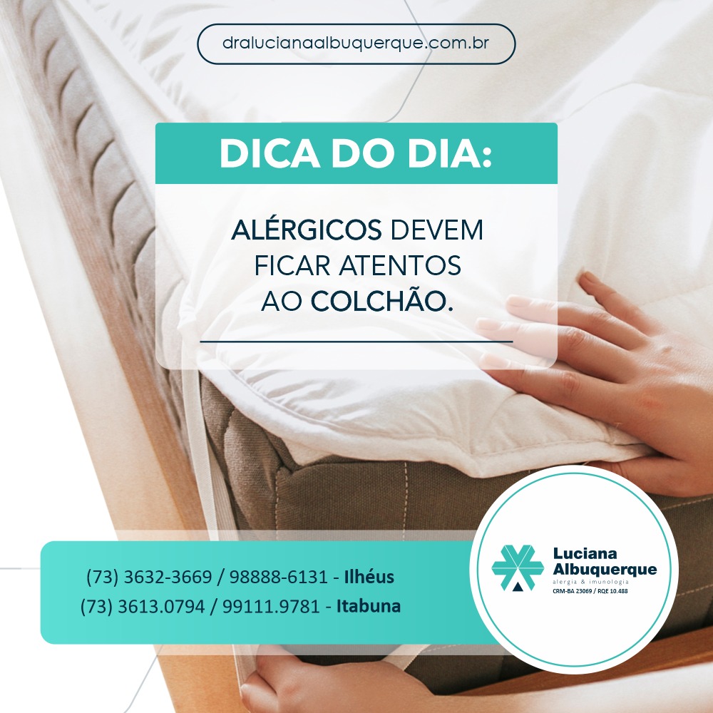 Dica do dia: alérgicos devem ficar atentos ao colchão
