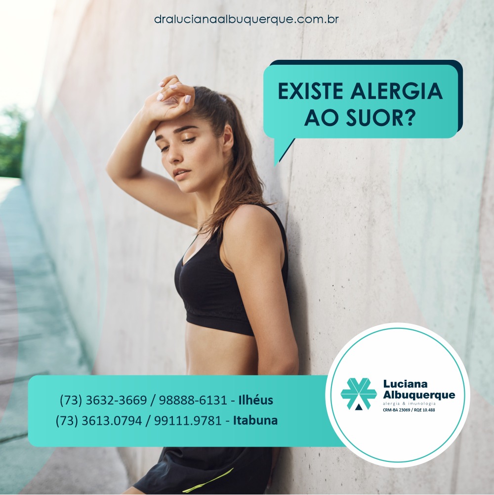 Existe alergia ao suor?