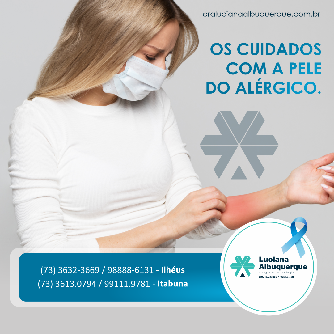 Os cuidados com a pele do alérgico